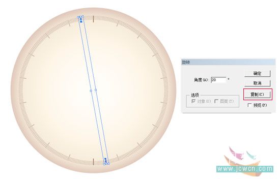 Illustrator鼠绘教程：简单绘制金色指南针