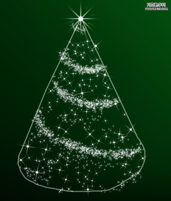 Photoshop制作一棵漂亮的圣诞树