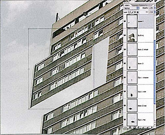 实例教程：在photoshop中切割大楼