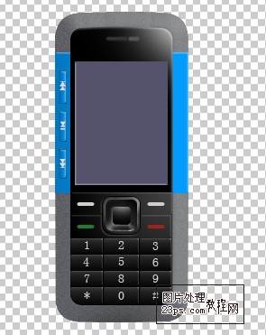 PS绘画一台逼真的NOKIA5310手机