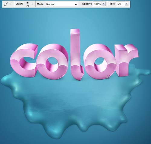 Photoshop打造超绚的3D字插画