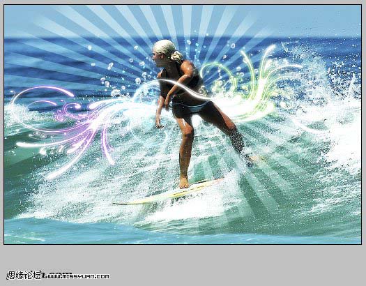 Photoshop打造一幅动感的冲浪海报