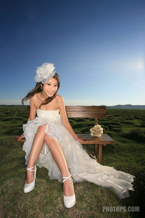 Photoshop计算命令制作专业的婚纱照